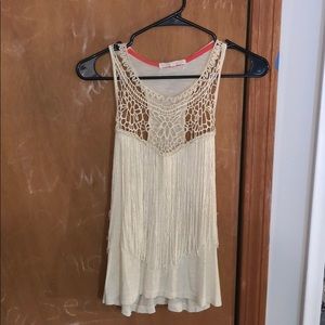 Fringe tank top
